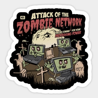 Zombie Network Cybersecurity Infosec Sticker